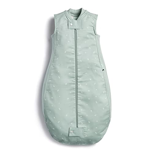 ergoPouch Premium Sleeping Bag 1.0 TOG – 2–4 Years – Sage Print – A Premium, Silky-Smooth, Wider-Fit Sleeping Bag – 400 Thread Count Organic Cotton – For Toddlers and Preschoolers