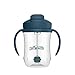 Dr. Brown's Milestones Baby's First Straw Cup, Training Cup with Weighted Straw, 9oz/270mL, Dark Blue, BPA Free, 6m+