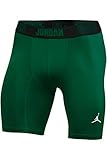 Nike Jordan Mens Compression Shorts 6' Jumpman Logo (Dark Green, Medium)