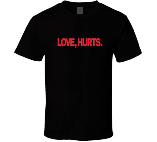 Love Hurts T Shirt XL Black