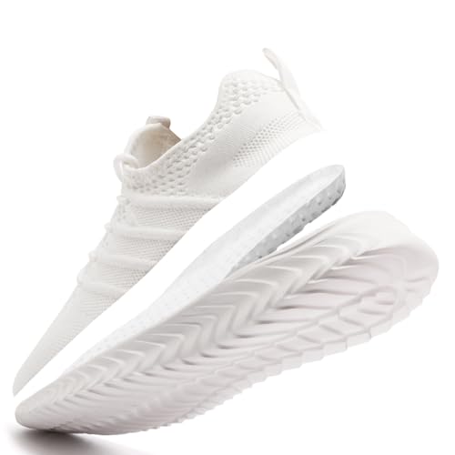 Image of Women's Tennis Running Walking Shoes Slip on Casual Non Slip Athletic Workout Gym Sneakers Fashion Lightweight Breathable Mesh Jogging Work Sports Outdoor Shoe