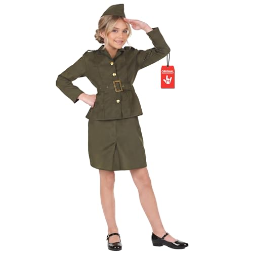 Fun Shack Traje militar e aviador menina, fato soldado e piloto, disfarces para carnaval e Halloween, XL