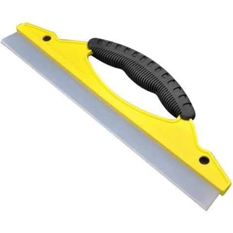 Kwnces Super Flexible Small Squeegee for Car, Shower Glass Door, Window Cleaning, Window Film, Window Cleaner,Floor (Yellow) Cover