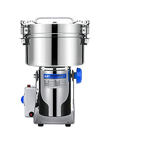 AuLYn Broyeur À Grains Électrique Broyeur Électrique Pulvérisateur en Acier Inoxydable Machine À Poudre Grains Secs Épices Céréales Assaisonnements Moulin À Grains De Café Machine.