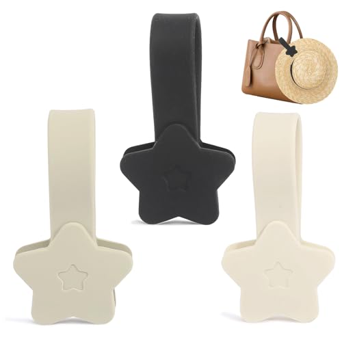 Gyism 3 Stück Sternförmiger Hut-Clips mit 3 Farben Tragbarer Magnetclips für Reisezubehör Handtasche Rucksack und Gepäck Multifunktional Magnetischer Huthalter für Damen und Kinder (3 Farben)