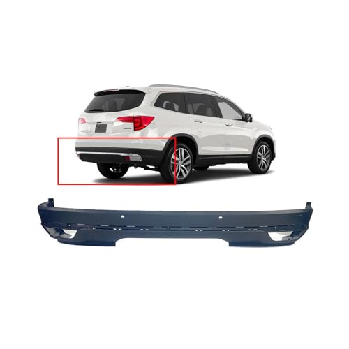 Image of FitParts Compatible with Honda Pilot 2016-2018 Rear Lower Bumper Cover | Textured, Without Parking Sensor Holes, OEM 71510TG7B00, HO1115107