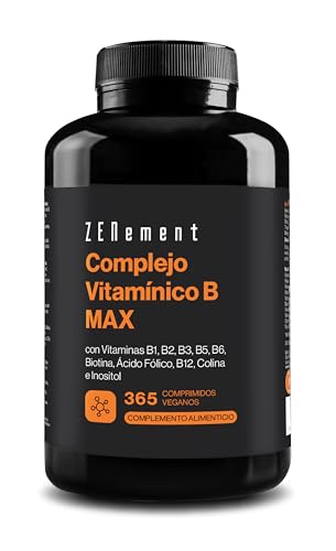 Vitamina B Complex con Colina e Inositol, 365 Comprimidos