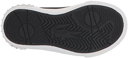 Lacoste Kids L004 Sneaker, Black/White, 9 US Unisex Toddler | Image 3