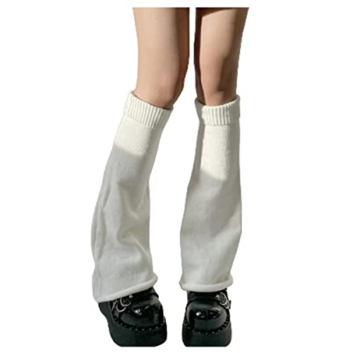 Longyangqk Frauen 80er Jahre Beinlinge gestrickt gehäkelt Beinabdeckung Strümpfe High Heels Stiefel lange Socken für Party Cover