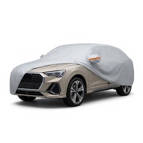 Image of myTVS 100% Waterproof Car Body Cover for Mahindra BE 6 - Custom-Fit, Double-Layer, UV & Dust Proof, Mirror Pockets & Elastic Clip Lock (CSK 9)