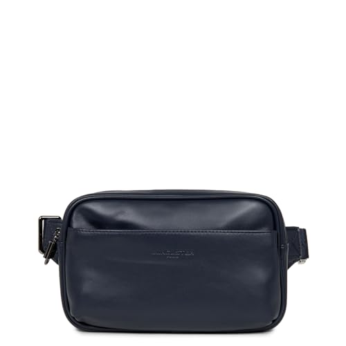 Sac banane LANCASTER compact bleu foncé pour sécuriser vos effets personnels en ville