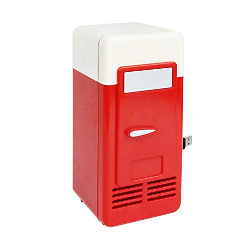 prettDliJUN Mini Auto Home Space Saving Food Drinks Storage USB Refrigerator Cooler Summer