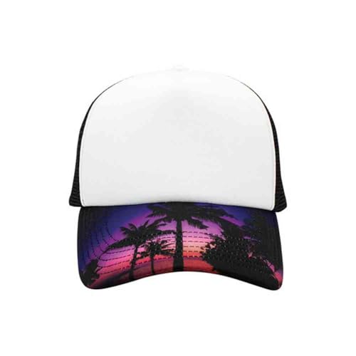 Image of The Vintage Year High Crown Foam Mesh Camouflage Trucker Hat Baseball Cap