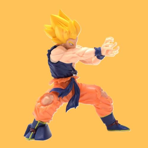 Image of Awestuffs Gokuu Super Saiyan Large Action Figure Limited Edition Manga Toy Collectible