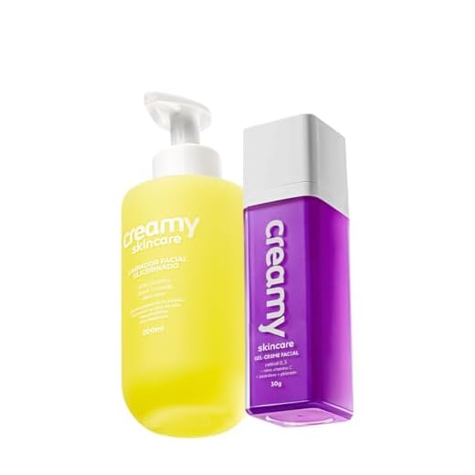 Kit Creamy Skincare Limpador Glicerinado e Gel-Creme Retinol 0,3 (2 produtos)