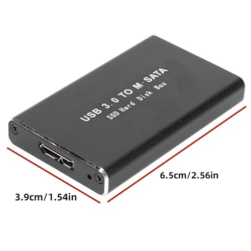 Caja externa USB 3.0 para disco SSD M-SATA miniatura 6