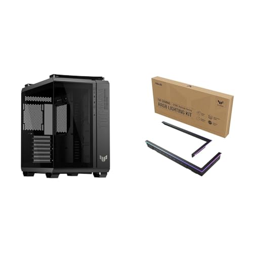 Image of Bundle of ASUS TUF Gaming GT502 Horizon ATX Mid-Tower Gaming Case + ASUS TUF Gaming ARGB Lighting Kit for GT502 Horizon Series (Black)