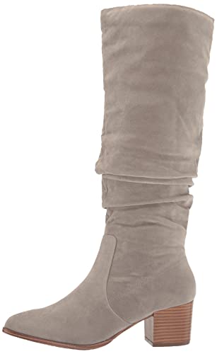 Amazon Essentials Women's Tall Block Heel Boots, Grey, 9 Wide #TOP4