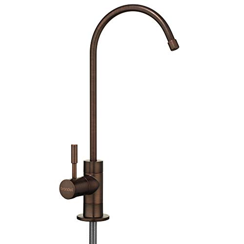 Brondell - Water Filter Faucet in Antique Bronze, Universal sink faucet for Water Filtration systems - reverse osmosis, RO, undercounter, water purifier systems - Modern style in Antique Bronze