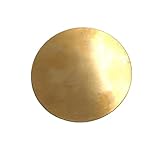 Flaches rundes Messingblech, Messingplatten for Bastelarbeiten, Platten, Kreise, quadratische Materialien (Größe: 200 mm x 2, 1 Stück)(50mm x 8mm 1pc)
