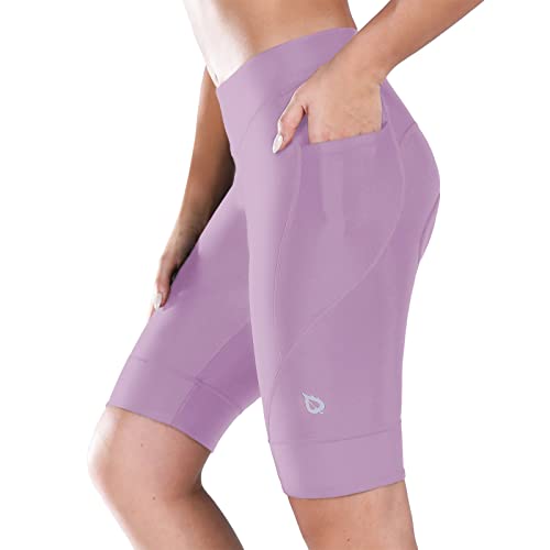 Baleaf Women's 4D Padded Bike Shorts, UPF50+, XL