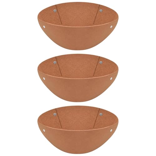 Forros genéricos para cesta de, forros para, 3 piezas de fieltro para cultivos interiores al aire libre, decoración de ventana, balcón patio jardín