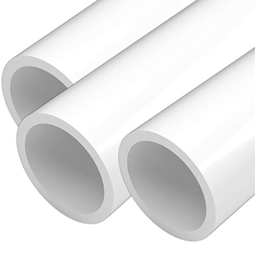 FORMUFIT Furniture Grade PVC Pipe White 40 Inch 3 Pack