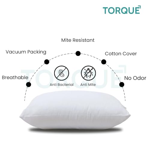 Image of Torque Microfiber Cushion Filler 12 x 12 Inch - 3 Pcs | Throw Pillow for Sofa | Filler Cushion Insert Pillow Cushion for Sofa Couch Bed Home Decorative Gifts