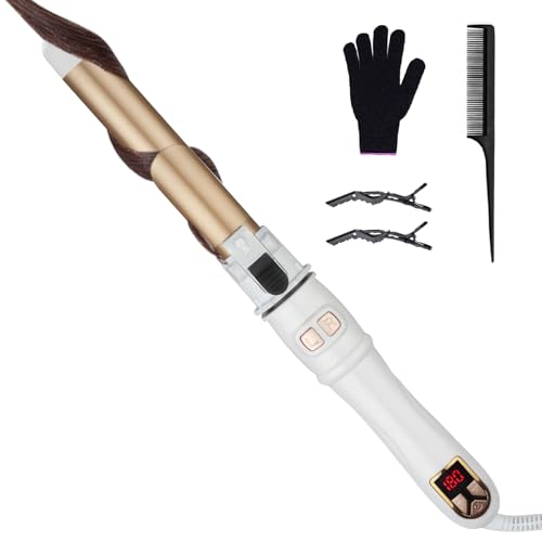 SOWINK Rizador giratorio de 360° automático, rizador de pelo de 32 mm con 14 ajustes de temperatura 100-230 °C, rizador de pelo con pantalla LCD, calentamiento rápido y peinado para rizos naturales SOWINK Rizador giratorio de 360° automático, rizador de pelo de 32 mm con 14 ajustes de temperatura 100-230 °C, rizador de pelo con pantalla LCD, calentamiento rápido y peinado para rizos naturales