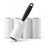 SAVEX Lint Roller with 1 Roller & 300 Sticky Sheets – Pet Hair Remover, Lint Remover for Clothes, Sofa, Bed & Carpet Dust, Dog & Cat Hair Removal, Sticky Rolls, Clothes Brush, Roller Refills