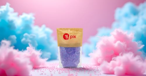 Image of Yupik Cotton Candy Flavored Sprinkles, 2.2 lb (35.2 oz) Pack of 6, Low Sugar, Kosher, Cholesterol-Free, Fat-Free, Perfect for Baking and Decorating Ice Cream, Cakes, Cookies, Cupcakes, and Donuts