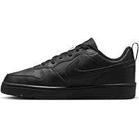 NIKE Unisex Kids Court Borough Low Recraft Sneaker, Black, 5 UK