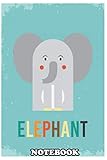  Notebook: Retro Elephant , Journal for Writing, College Ruled Size 6\" x 9\", 110 Pages