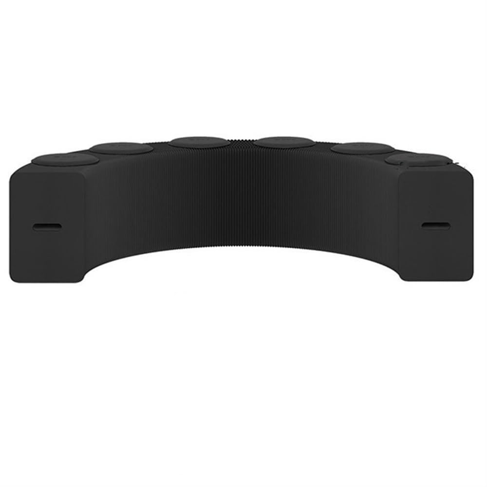 Stool, Folding Paper Stool Ottoman Bench with Cushions Folding Paper Step Stool Portable Paper Folding Stool for Living Room Shopping Mall(Black,Large