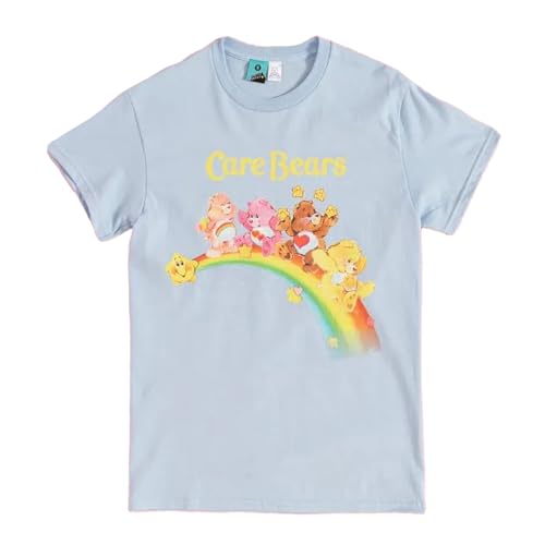 Care Bears Rainbow Fun T-shirt imprimé pastel à manches courtes pour adulte