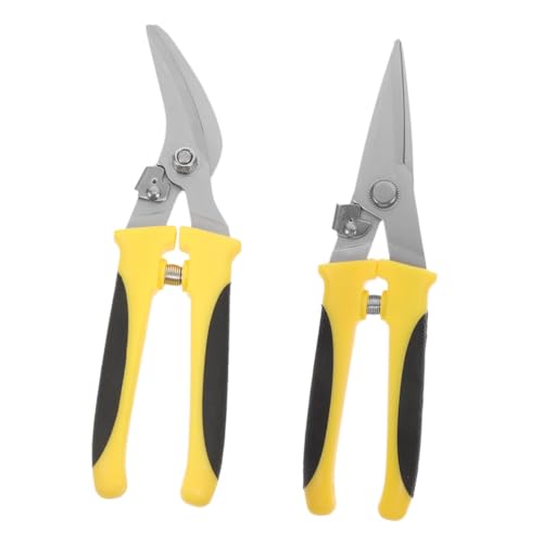 OSALADI 2piezas Tijeras De Hojalatero Industriales Herramienta De Corte Manual Tijera De Jardín y Material De Inoxidable Para Cortar Chapa Para Trabajos De Jardinería y Reparación