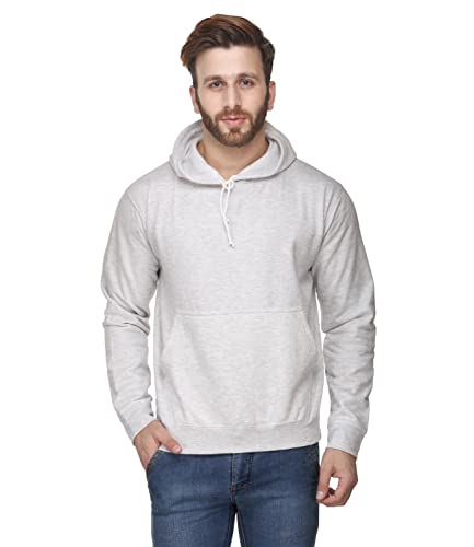 Image of Scott International Men's Solid Cotton Hoodies for Men, Trendy and Comfortable Sweatshirts for Men, Stylish Winter Wear with Hood and Pockets, Fashionable Hooded Sweatshirts