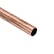 sourcing map 3Stk Kupfer Runde Röhre 300mm Länge Gerade Rohrschlauch Wetterbeständigkeit mit Duktilität 7mm OD 0,2mm Wandstärke