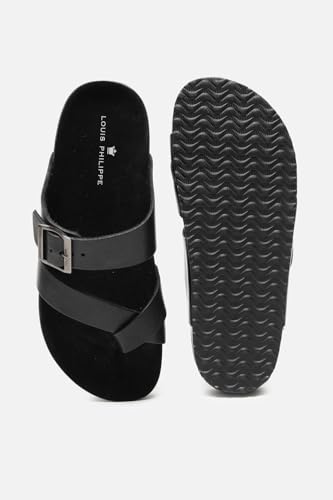 Image of Louis Philippe mens Louis Philippe mens casual full Black sandal Sandal