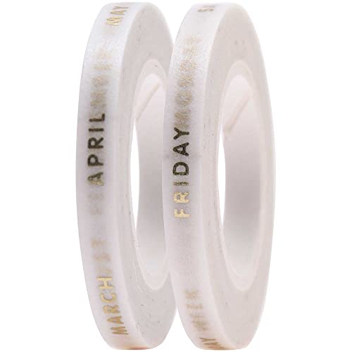 Rico Design Monats-/Wochentage Malerkrepp 2er Pack