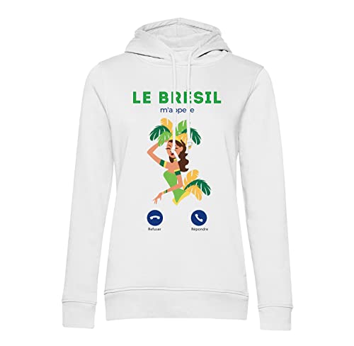 Sweat à capuche Brésil confortable pour passionnés de culture