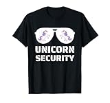 Halloween Dad Mom Daughter Adult Costume Unicorn Security T-Shirt
