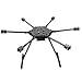 JeeFly F850/F680 Carbon Fiber Hexacopter Frame Kit 850mm/680mm Foldable Drone Frame with Landing Gear, for Aerial Photography Heavy Lift FPV DIY Build Cinematic Industrial Drones (F850 Foldable)