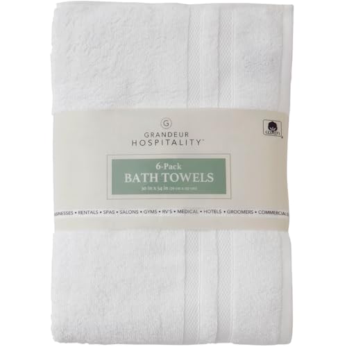 Grandeur Hospitality Bath Towel 6-pack