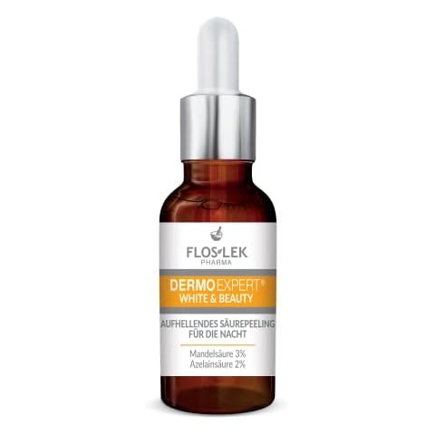 FLOSLEK Whitening Brightening Face Acid Night Peeling | 30 ml | Lightens, Moisturizes, Softens & Evens Skin Colour | Smoother & Brighter Complexion | Reduces the Intensity of Blemishes Cover