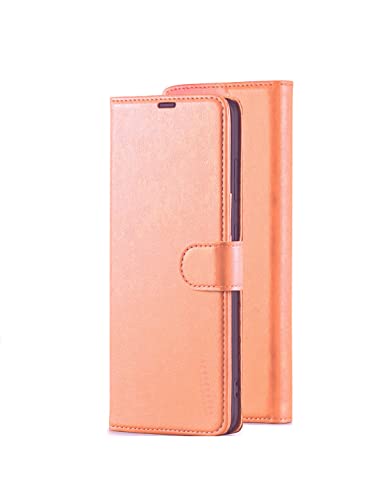 Image of Dkandy Vintage Faux Leather Wallet Flip Case Back Cover Magnetic Closure Flip Cover for Oneplus 11R 5G (Nude Pink)