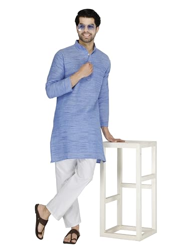 Image of Men's Khadie Cotton Relaxed Straight Kurta
