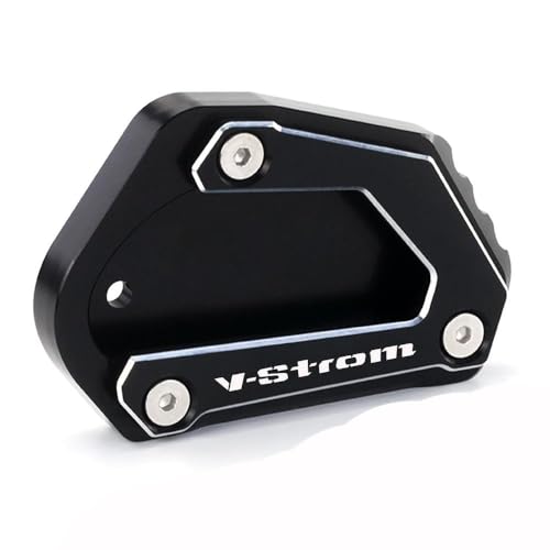 スズキ DL650 ヴストロム 650 XT 06-22 用 オートバイ用キックスタンド サイドスタンド 拡張エクステンション(Black)