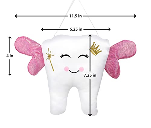 Lillian Rose 24TF420 White Winged Tooth Fairy Pillow thumb #1