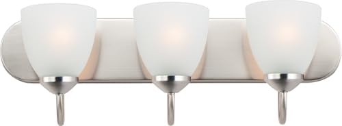 Maxim Lighting 11383FTPC Axis 3-Light Strip Bath Vanity, Polished Chrome